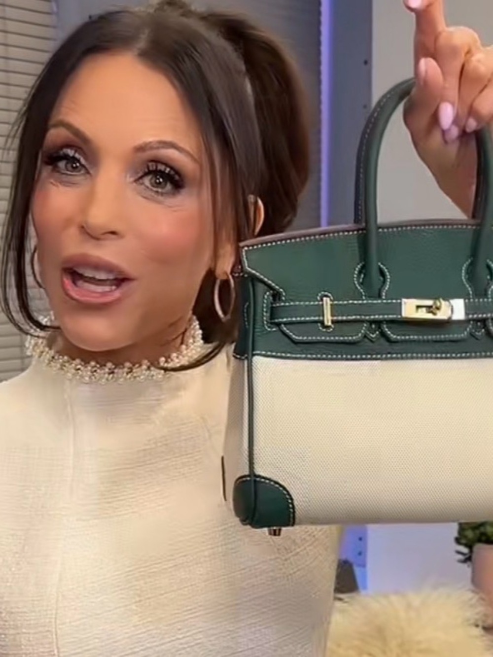 WIRKIN FIRKIN BAG WITH SILVER HARDWARE!! Hard To Find!! BETHENNY FRANKEL FAVE! - Picture 7 of 7